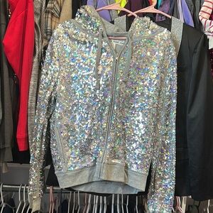 PINK Victoria's Secret Sequin Jacket - Silver